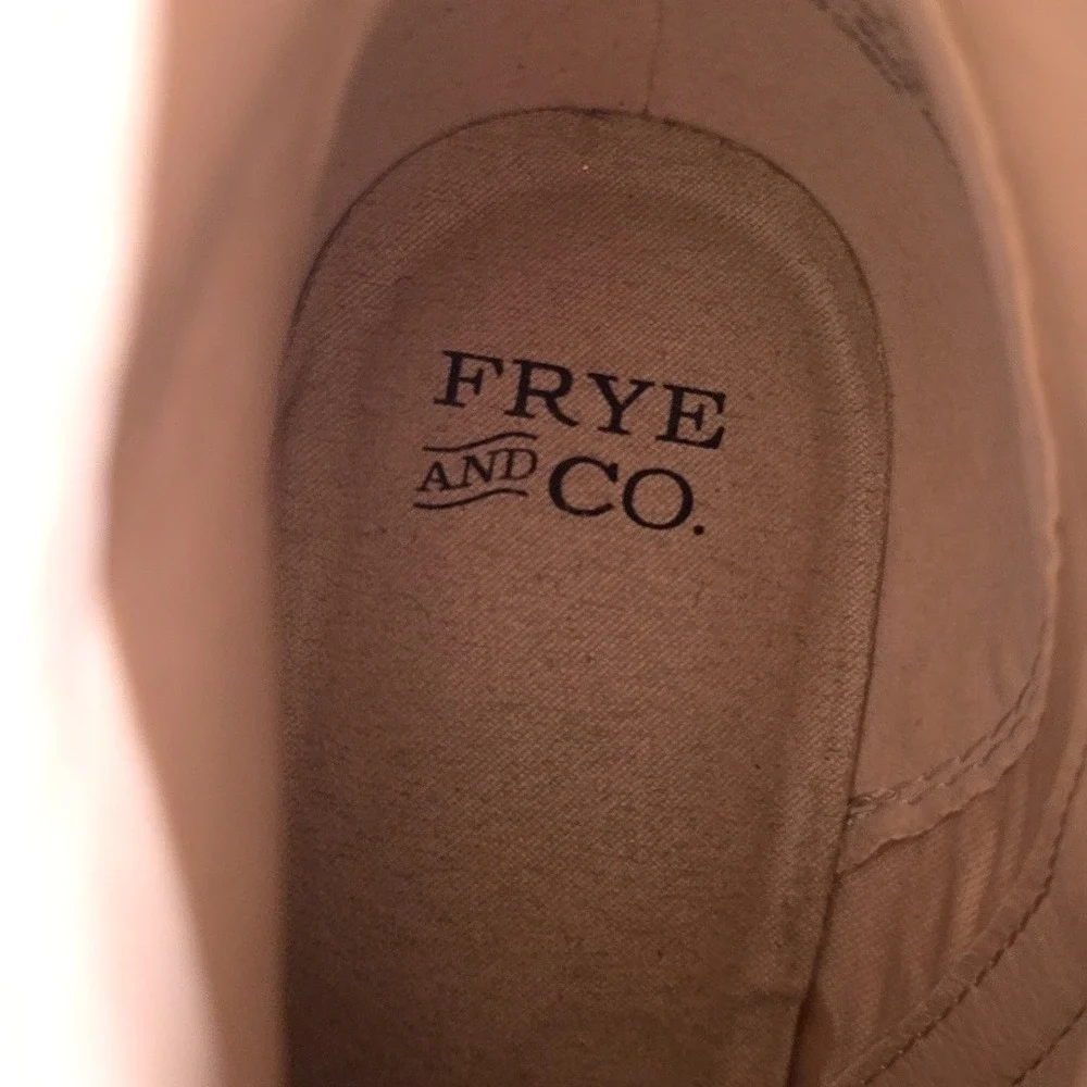 Frye and Co Palma Ankle Boots Women 7.5 Beige Western Boho Cowgirl Festival